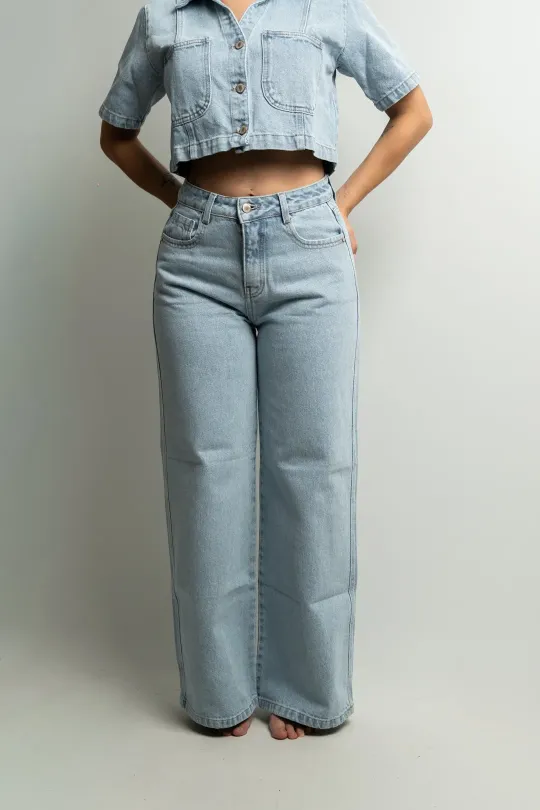 Jean Wide Leg Aura Petite
