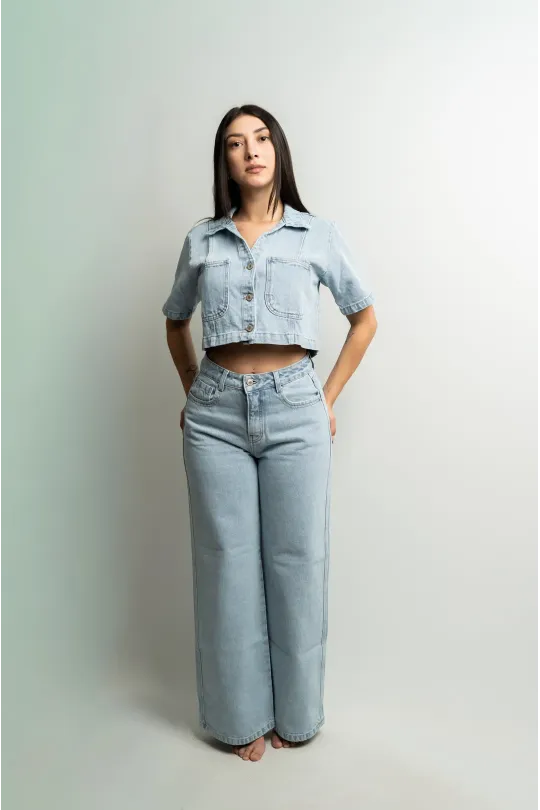 Jean Wide Leg Aura Petite