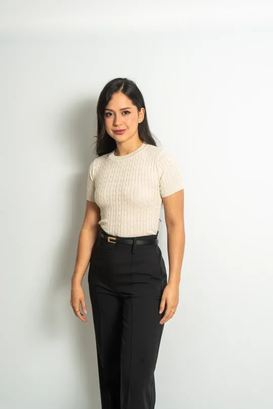 Camiseta trenzada